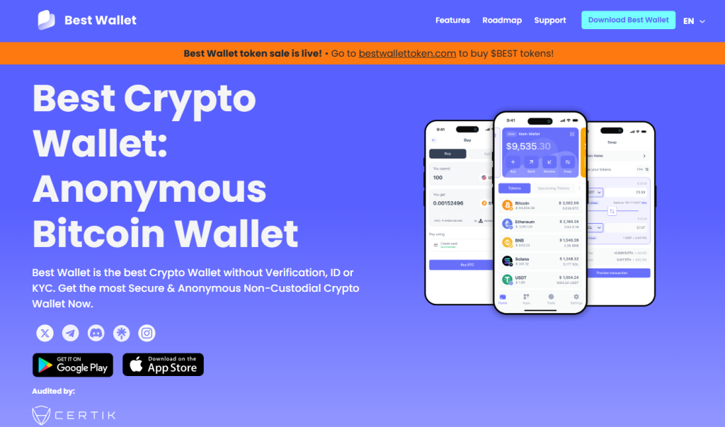 Best Wallet – saugus Ethereum laikymo sprendimas