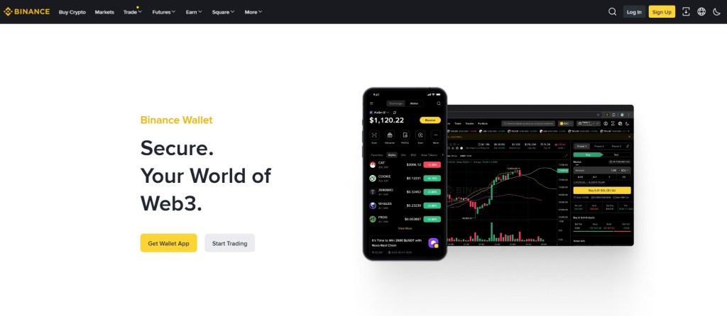 4. Binance Wallet – Поєднання біржі та гаманця