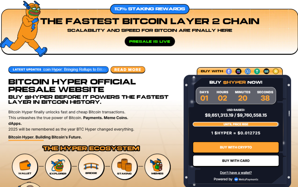 Bitcoin Hyper — Layer-2, kas izstrādāts ātrumam
