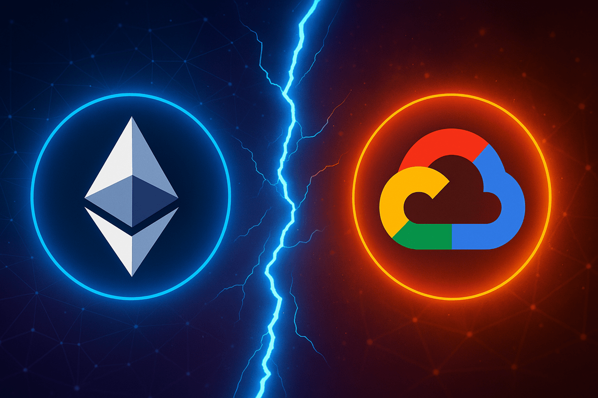 Ethereum vs Google Cloud Layer-1 blockchain news