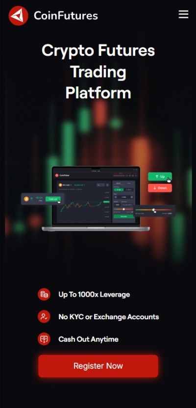 CoinFutures dźwignia krypto 1:100