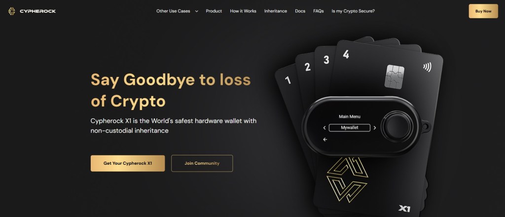 5. Cypherock – Апаратний DeFi wallet з резервним шифруванням ключів