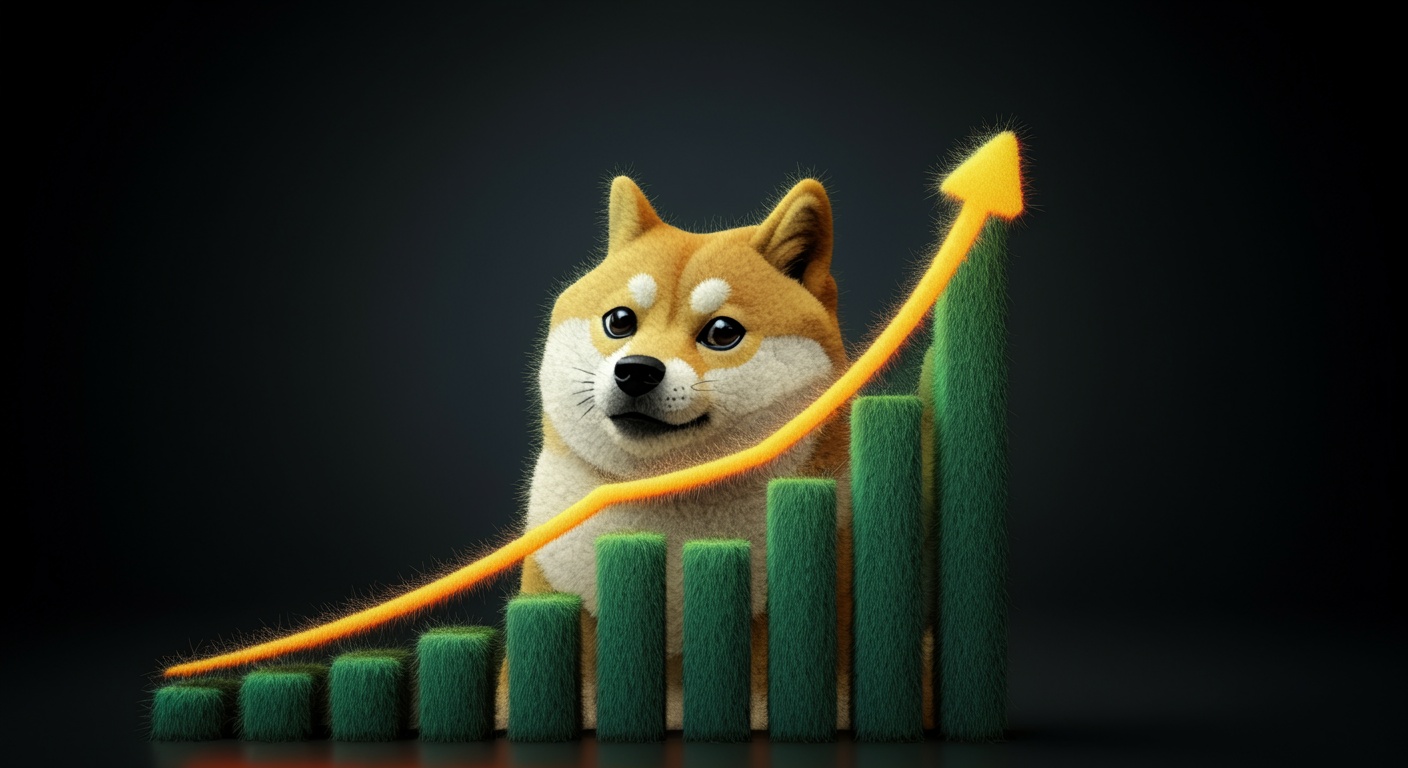 Dogecoin 30 dienās pieaug par 30% plašākas mēmu monētu mānijas apstākļos