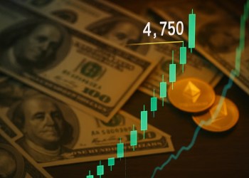 Ethereum steigt auf 4.750 US-Dollar – Fed signalisiert mögliche Zinssenkungen