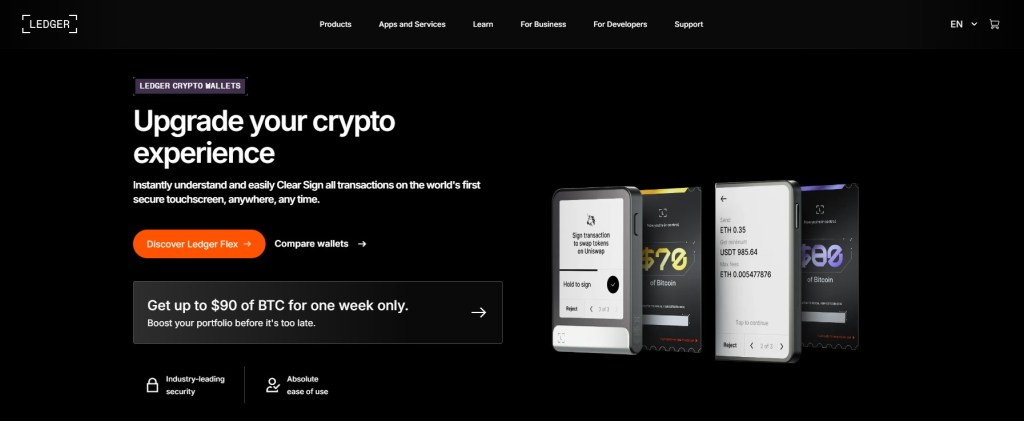 2. Ledger Flex – Стиль і функціональність в одному пристрої