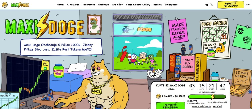 Maxi Doge (MAXI) – nový kráľ meme coinov, získava si srdcia na chaotickom trhu