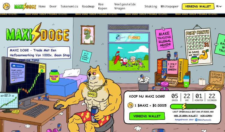 veelbelovende crypto Maxi Doge