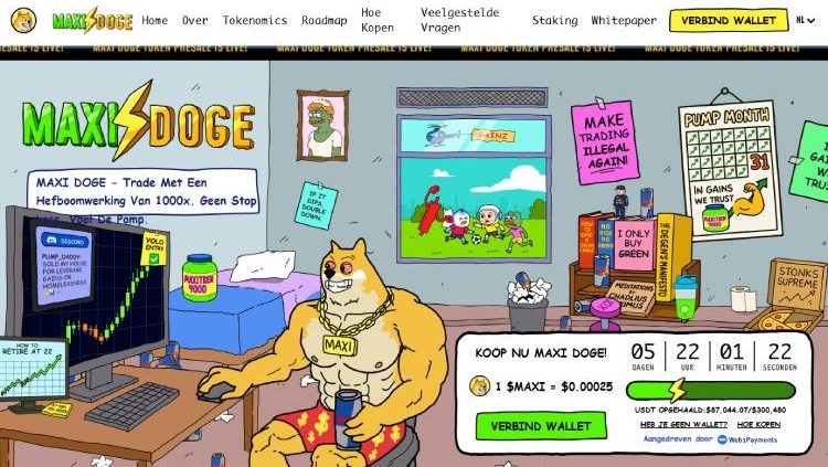 crypto korte termijn Maxi Doge