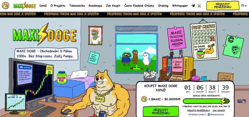 Maxi Doge (MAXI) Meme token na nezastavitelném vzestupu