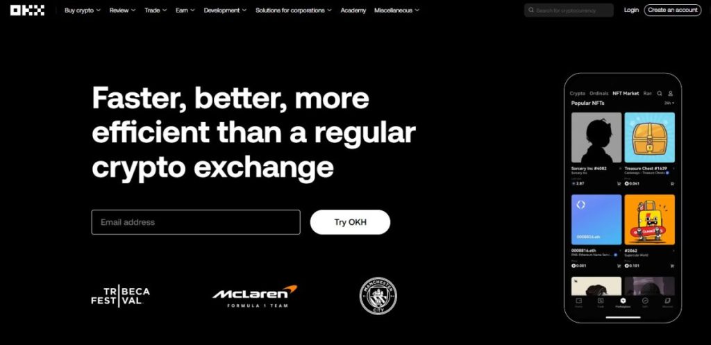 5. OKX Wallet – Non-Custodial DeFi Wallet s podporou 50+ sítí a plnou integrací Web3