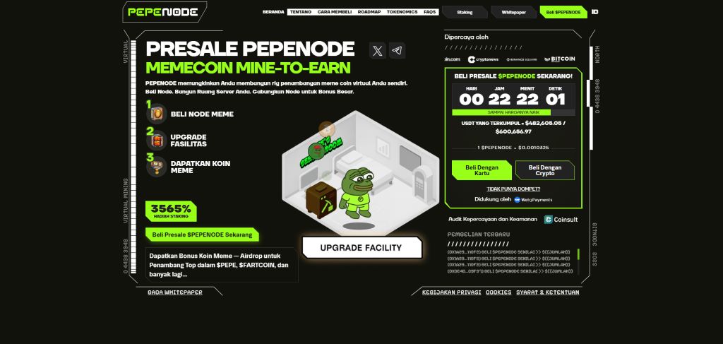 PEPENODE – Coin Baru Listing dengan Mekanisme Mine-to-Earn Inovatif