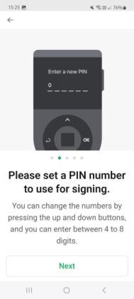 PIN setup D'cent
