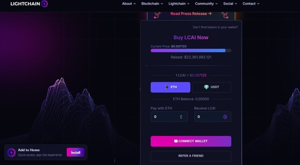 Phân tích chi tiết giá Lightchain AI