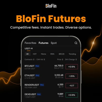 BloFin официална страница