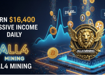 Cryptocurrency is poised for explosive growth. ALL4 Mining can help you earn $16,400 in passive income daily.