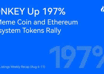 HTX Hot Listings Weekly Recap (Aug 4-11): DONKEY Up 197% as Meme Coin and Ethereum Ecosystem Tokens Rally