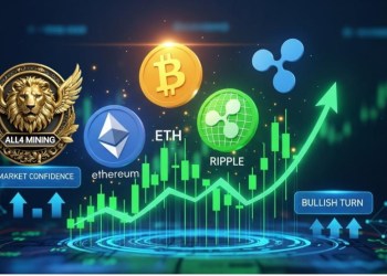 BTC, ETH, and XRP’s Rise Fuels Investor Greed – ALL4 Mining Shows Path to $9,060 Daily Returns