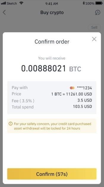 Prejdite do sekcie Buy Crypto