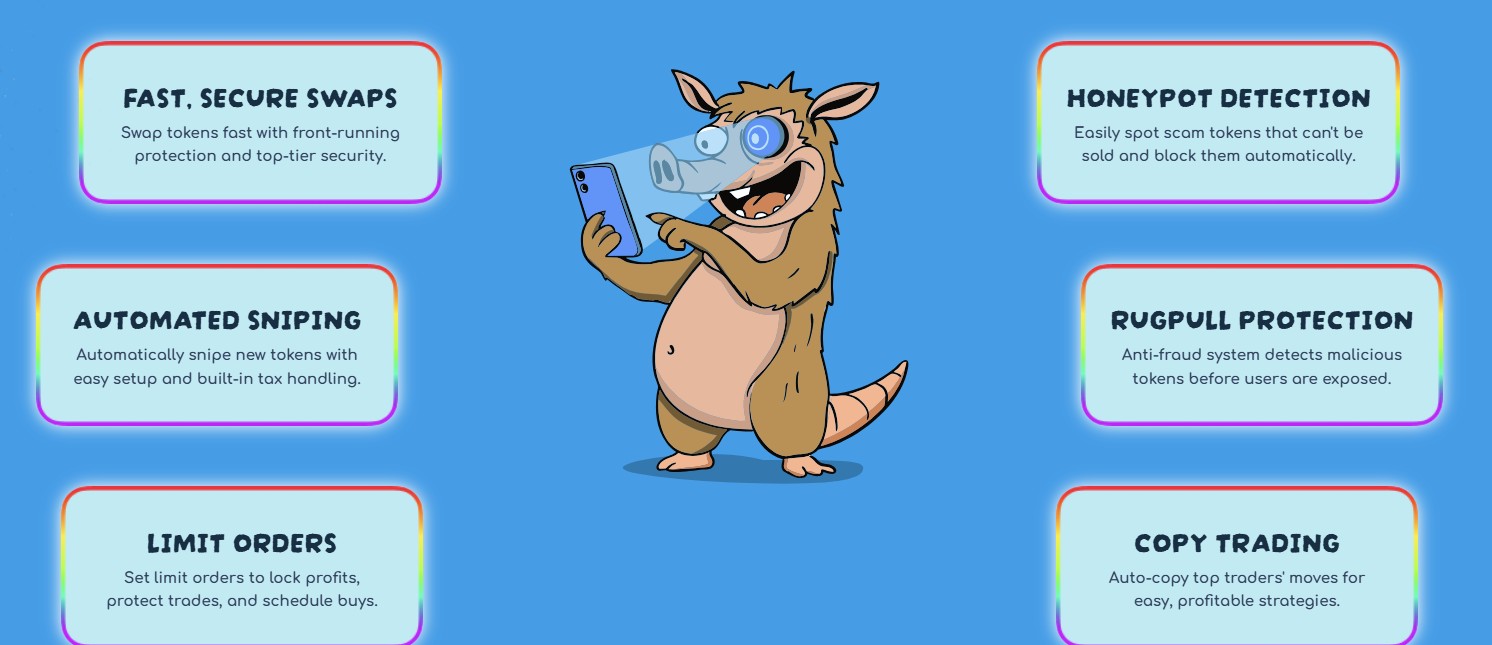 Snorter Bot features.