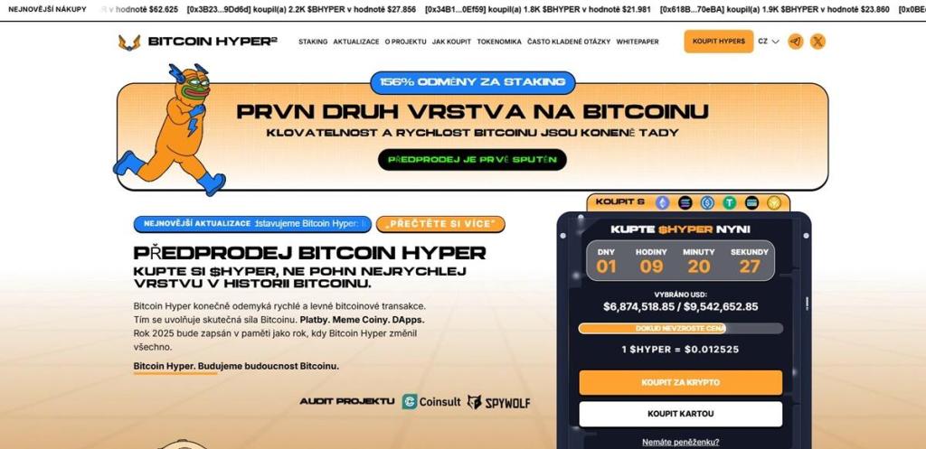 Bitcoin Hyper: Likvidita Bitcoinu, rychlost a růstový potenciál