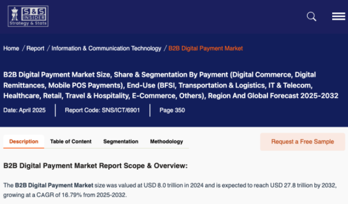 B2B digital payments that explode to $ 27 million by 2032: Is winning encryption? star-news.press/wp SNS Insider Report Snippet.