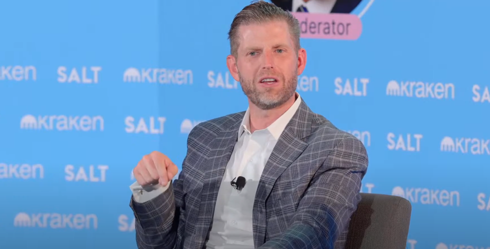 Bitcoin news Eric Trump