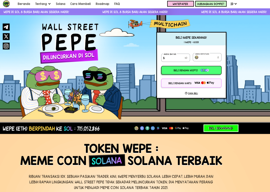 Cara Beli Wall Street Pepe