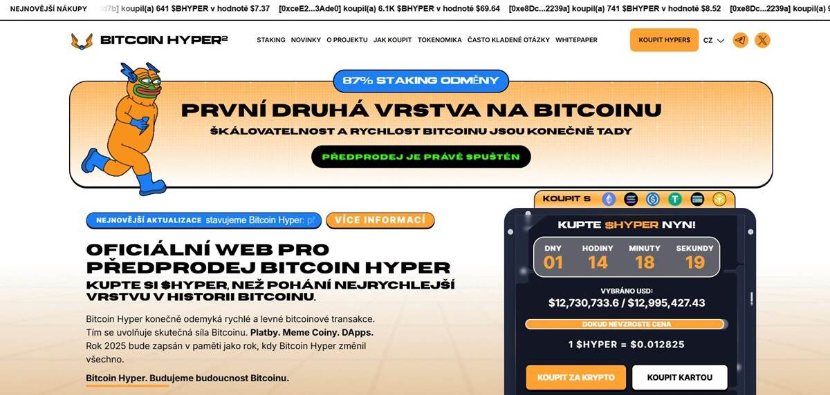 Bitcoin Hyper (HYPER): Nový lídr s explozivním potenciálem