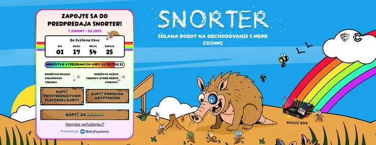 Snorter SNORT predpredaj Solana trading bot
