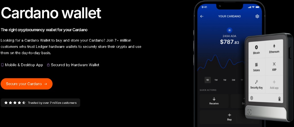 Sprzętowe portfele Cardano