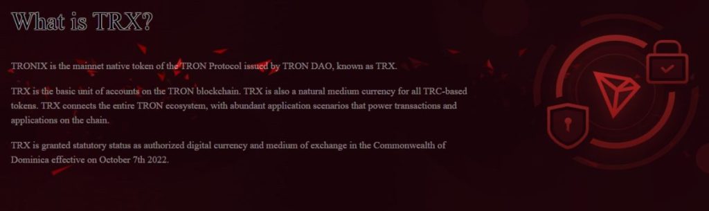 K čemu slouží token TRX