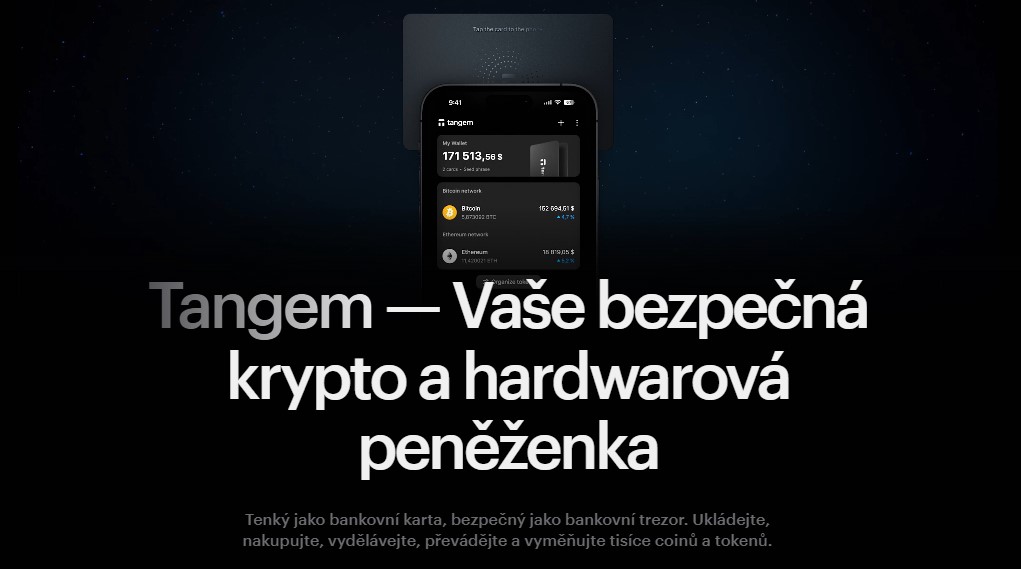 4. Tangem – Peněženka ve formě fyzické karty