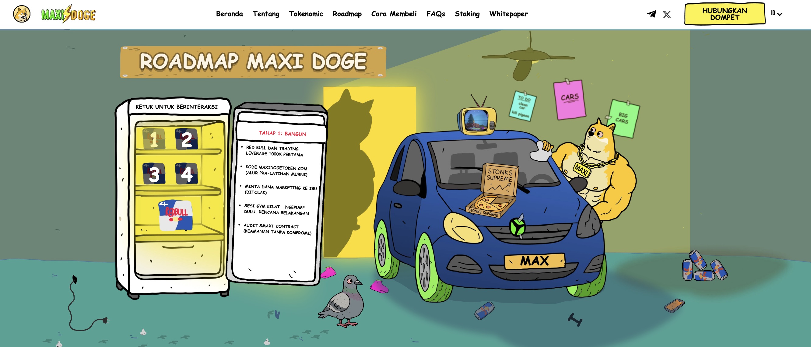 roadmap - cara beli Maxi Doge