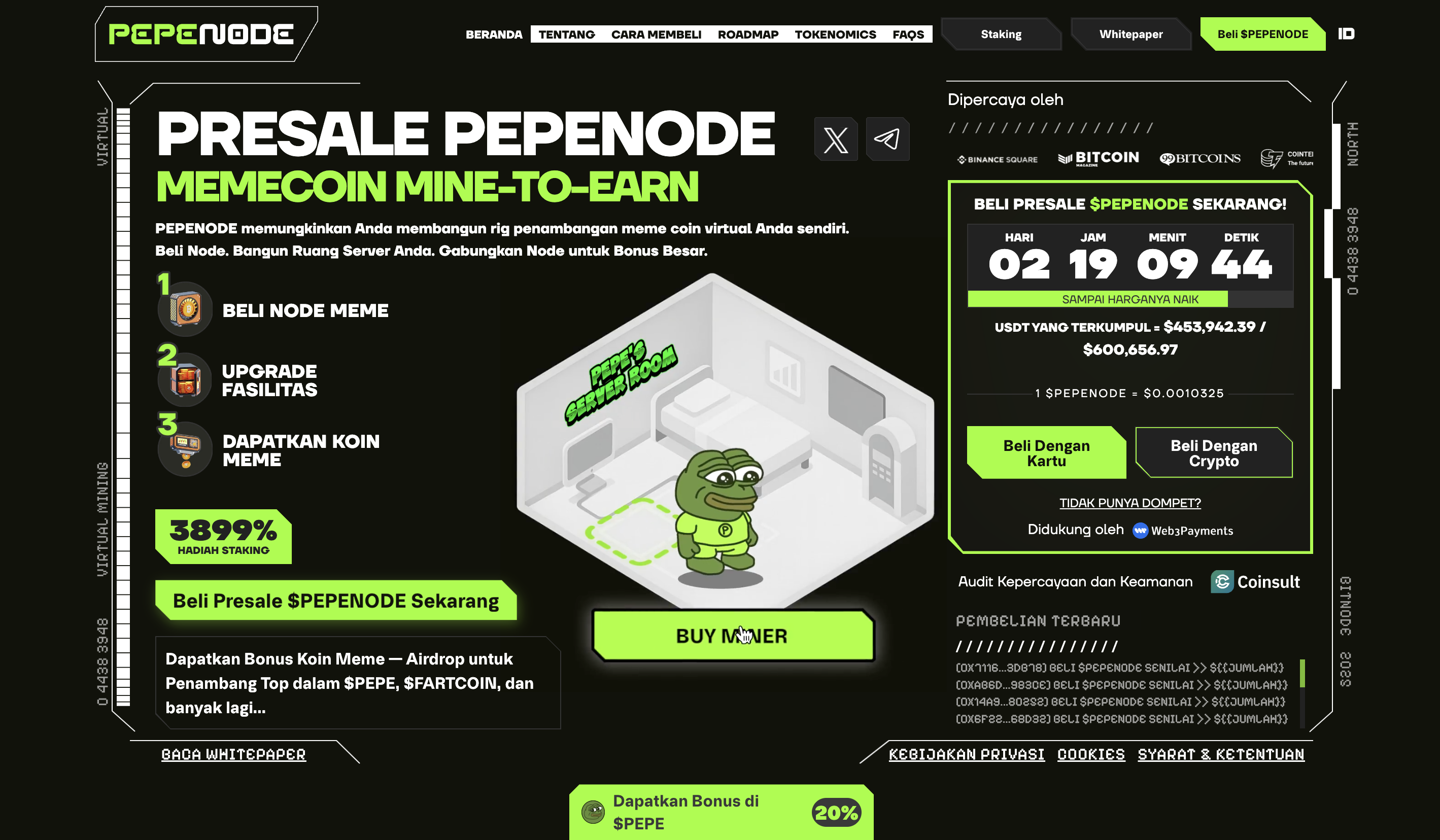 kaya dari crypto - PEPENODE