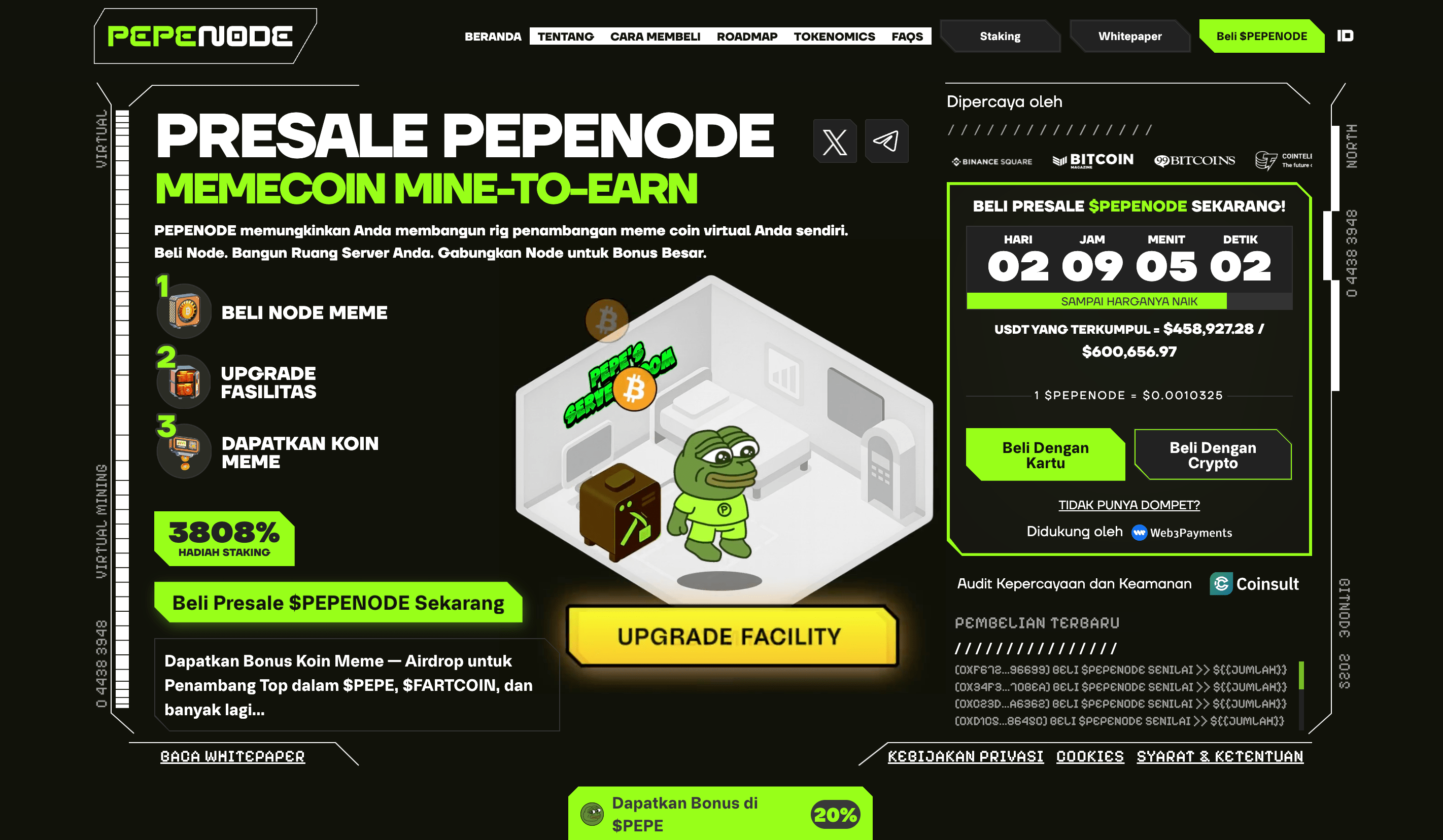 cara beli koin yang belum listing - PEPENODE
