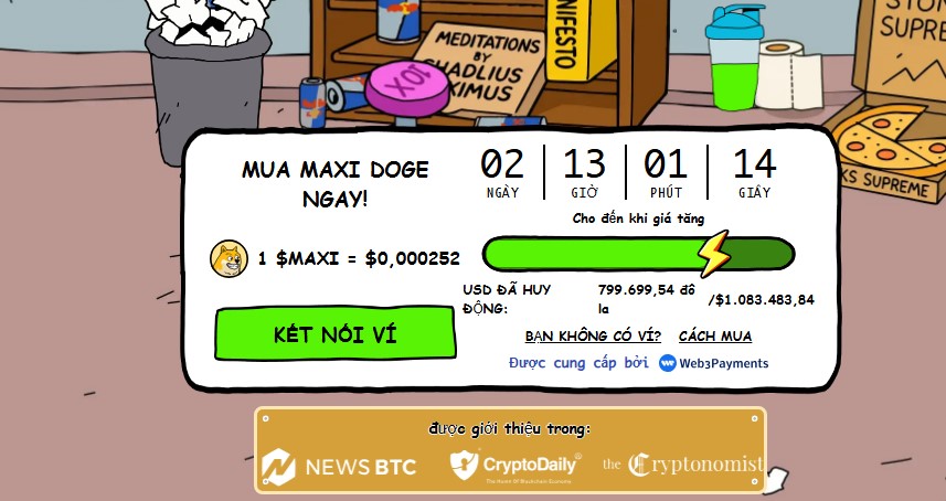 Tham gia presale bằng ETH hoặc USDT