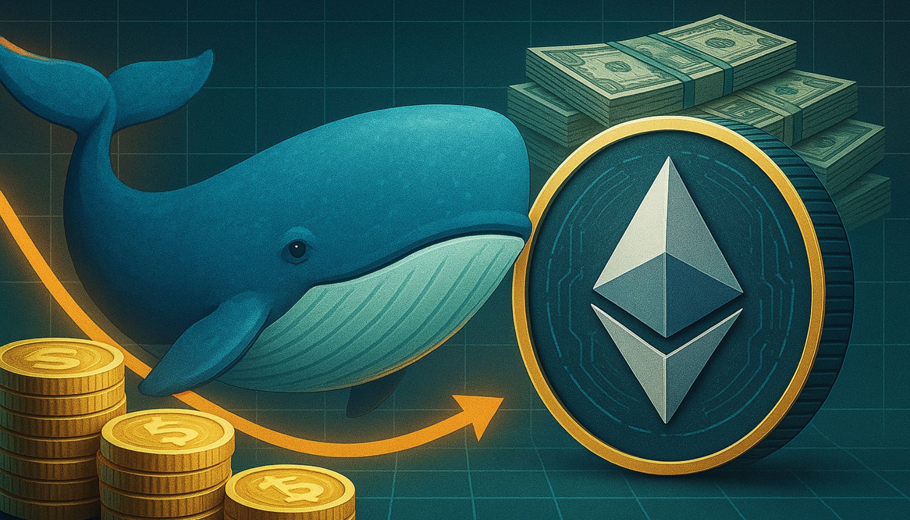 La ballena agrega $ 435 m Ethereum como Mercado de Demandas de Demanda Institucional