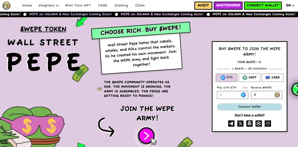 Šta je zapravo Wall Street Pepe (WEPE)?