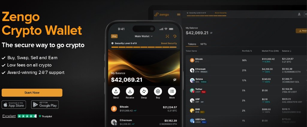 Zengo Wallet Ασφαλής αποθήκευση TRX