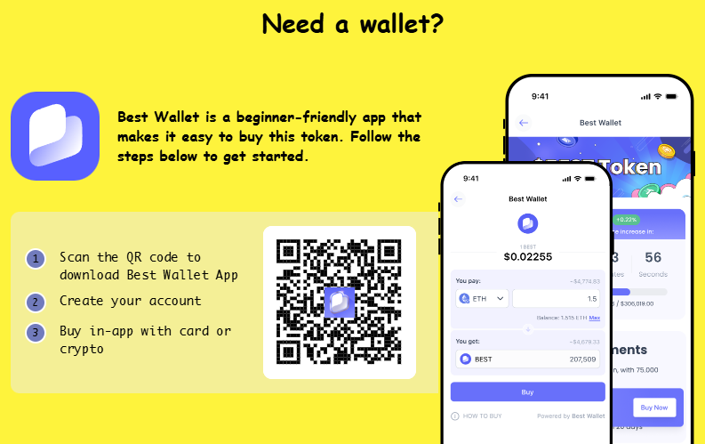 Izveidojiet Web3 maku - Best Wallet