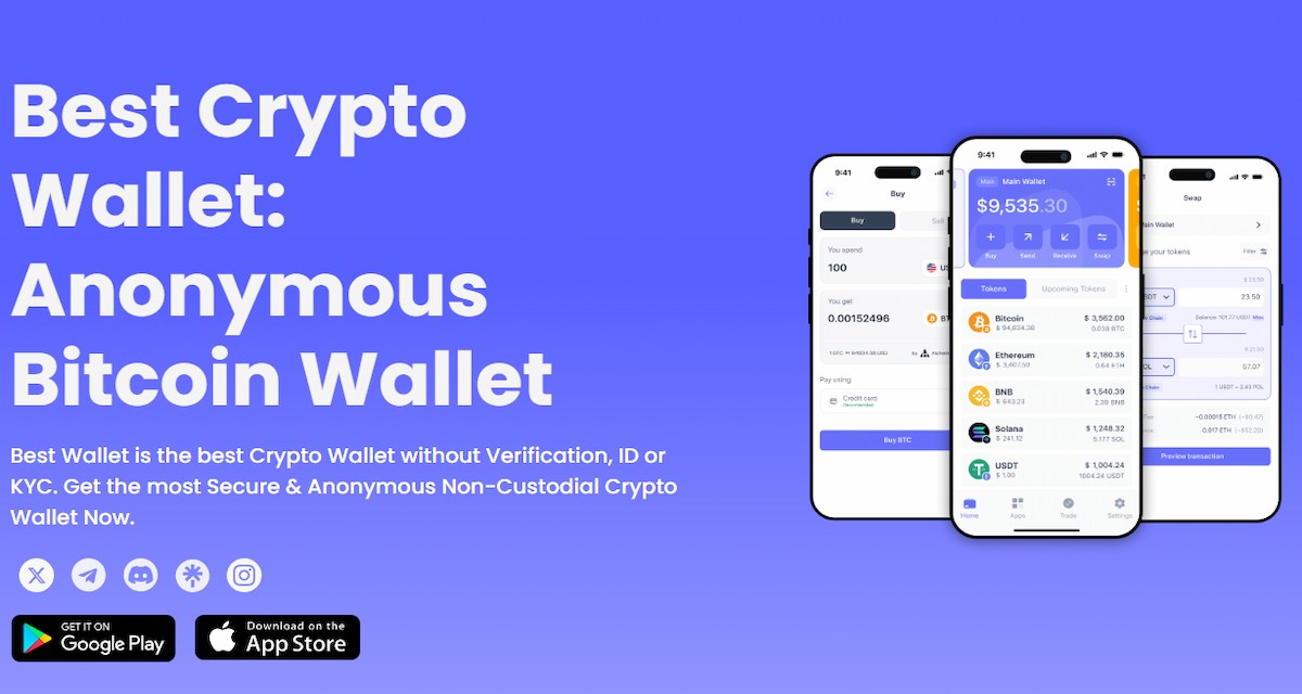Kako kupiti Tether preko Best Wallet