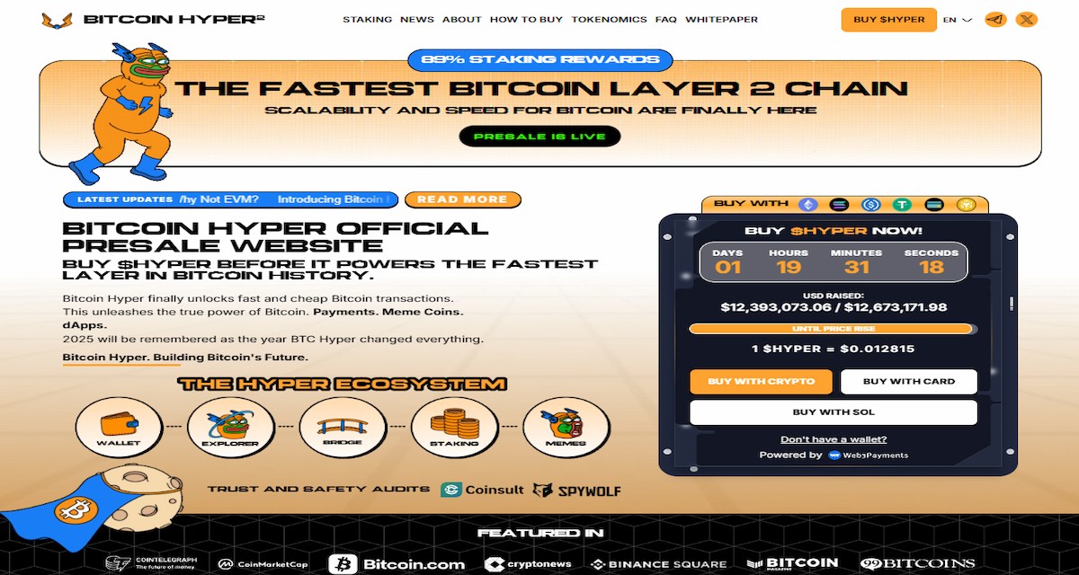 Bitcoin Hyper là một giải pháp Layer-2 được thiết kế để khắc phục những hạn chế lớn nhất của mạng Bitcoin, bao gồm tốc độ xử lý chậm và chi phí giao dịch cao.