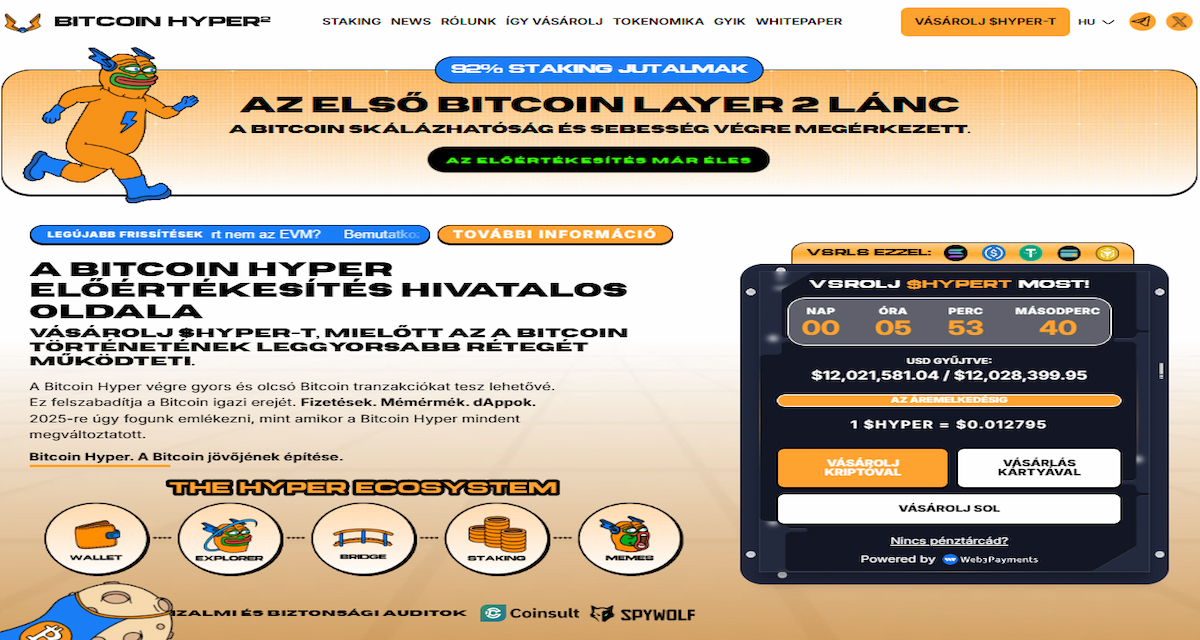 Bitcoin Hyper – generációs Bitcoin megoldás