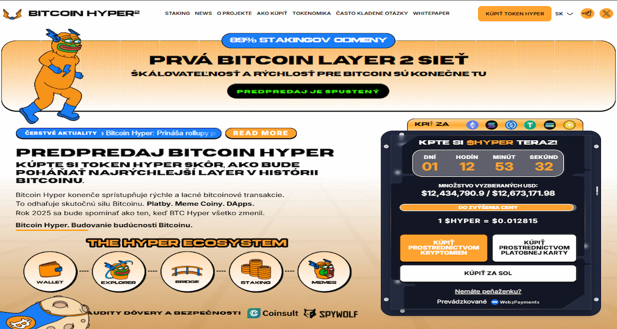 Bitcoin Hyper (HYPER): Najlepší kandidát na exponenciálny rast