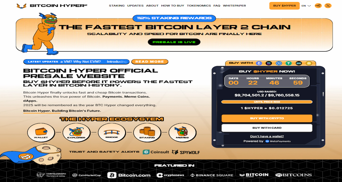 Bitcoin Hyper kao “infrastrukturni ulog”