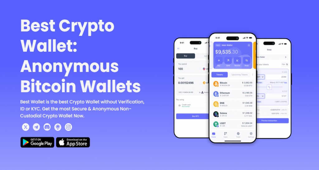 1. Best Wallet – საუკეთესო ბიტკოინის საფულე აგვისტოში