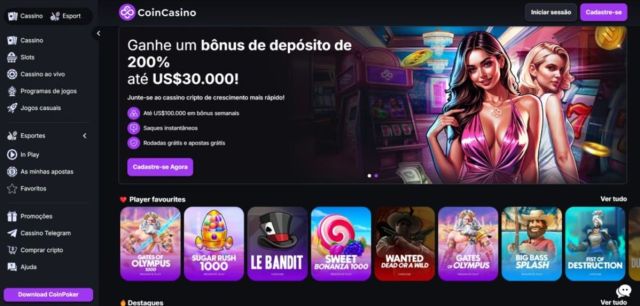 apostar no casino telegram de CoinCasino