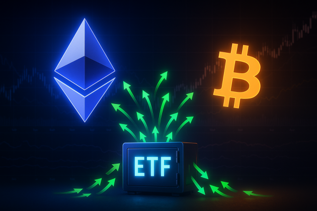 Ethereum ETFs Outperform Bitcoin For 7th Straight Day As Daily Inflows Hit $455M