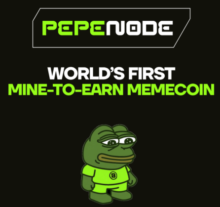 Pepenode อธิบายตัวเองว่าเป็น meme coin แบบ mine-to-earn เหรียญแรกของโลก