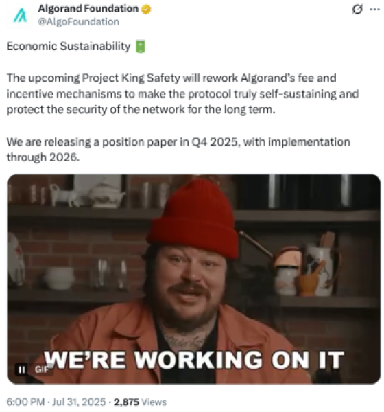 Project Safety King announcement on X.